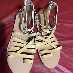 Tan Strappy Sandals